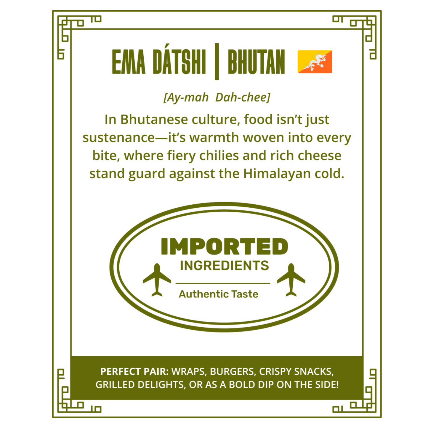 Bhutan's Ema Datshi (Cheesy + Spicy) Gourmet Dip With Baked Lavash Chips (Combo) (100+85gms)