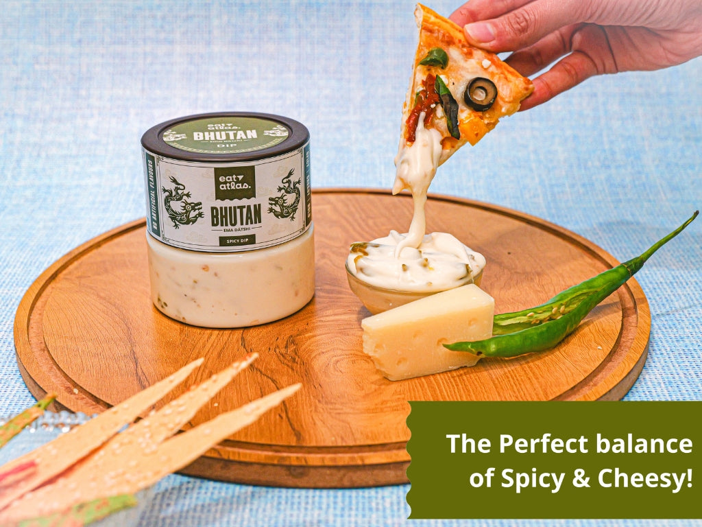 Bhutan's Ema Datshi Cheesy Spicy Dip - New D2C product from Food category