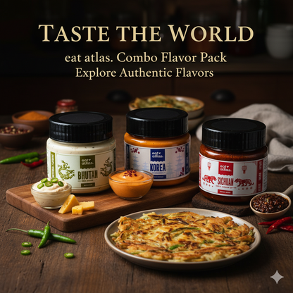 Mini Dip Set – All 3 Iconic Flavours from Korea, Sichuan & Bhutan