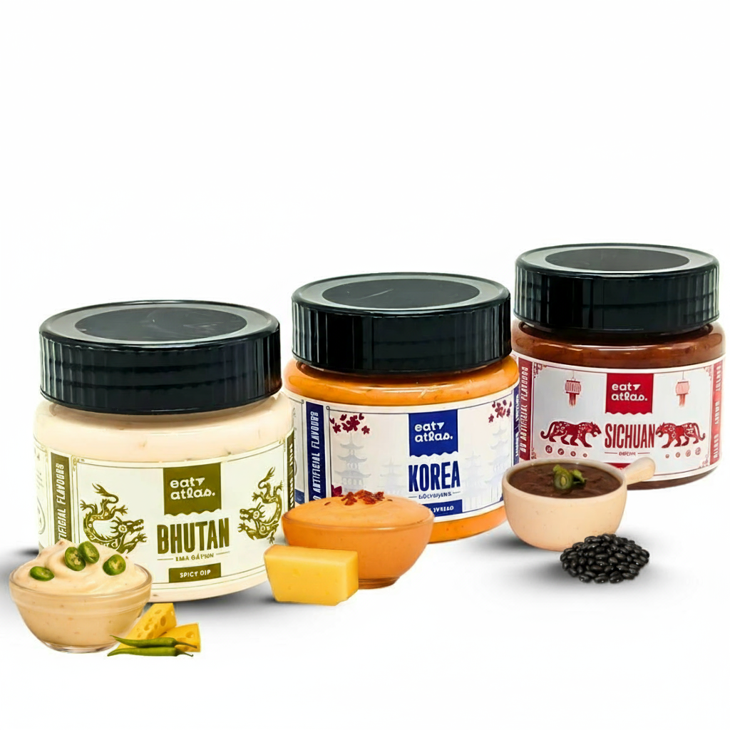 Mini Dip Set – All 3 Iconic Flavours from Korea, Sichuan & Bhutan