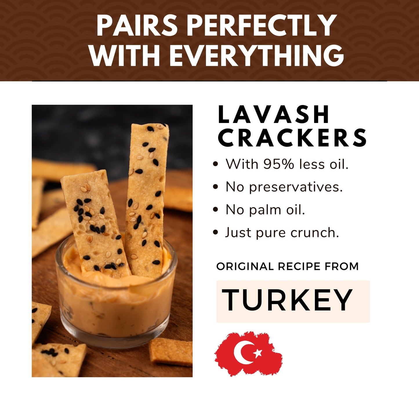 Masala Turmeric Baked Lavash Chips- Ultra-Crispy, No Palm Oil, Just Add Dip (85g)