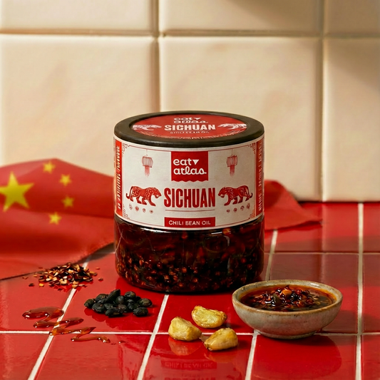 Sichuan’s Chilli Bean Oil | Fermented Black Bean Versatile Oil for a unique spicy kick | Dip of Sichuan, China | Ready-to-Eat | 200gms