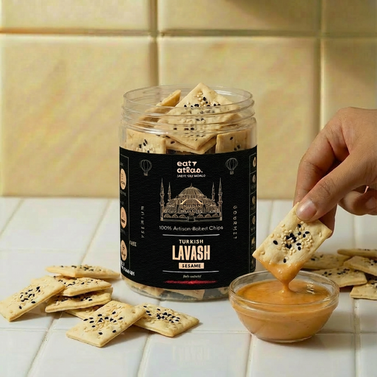 Seasame Lavash Baked Lavash Chips – Ultra-Crispy, No Palm Oil, Just Add Dip (85g)