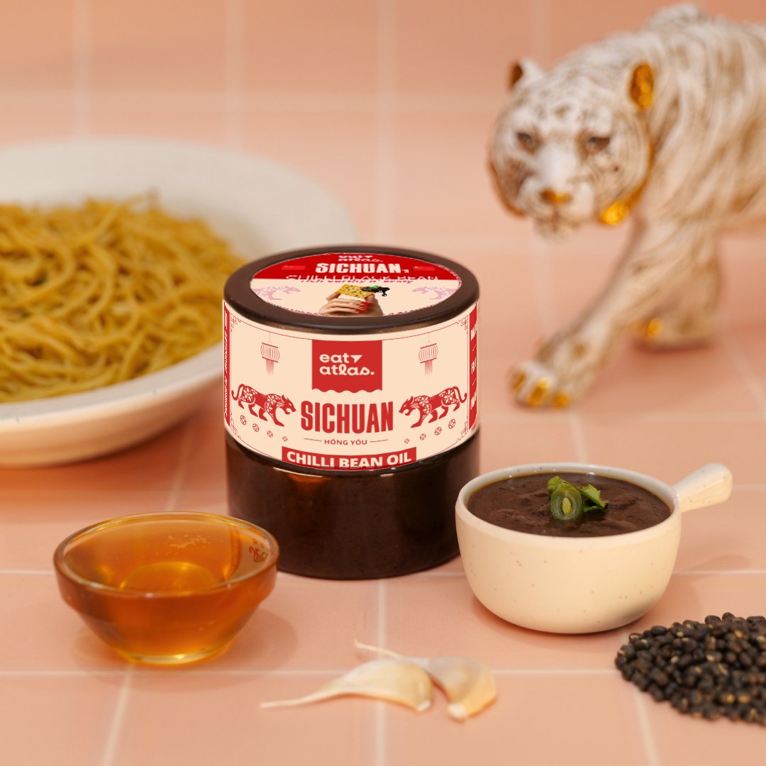 Sichuan’s Chilli Bean Oil | Fermented Black Bean Versatile Oil for a unique spicy kick | Dip of Sichuan, China | Ready-to-Eat | 200gms