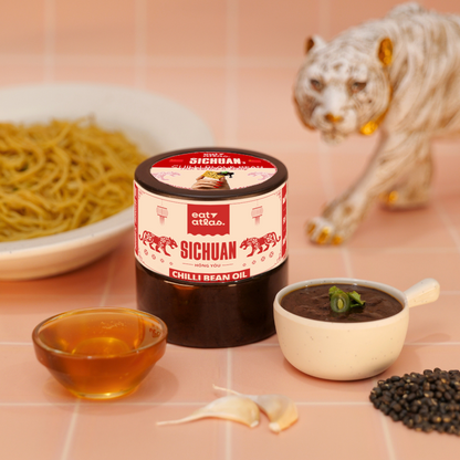 Sichuan’s Chilli Bean Oil | Fermented Black Bean Versatile Oil for a unique spicy kick | Dip of Sichuan, China | Ready-to-Eat | 200gms