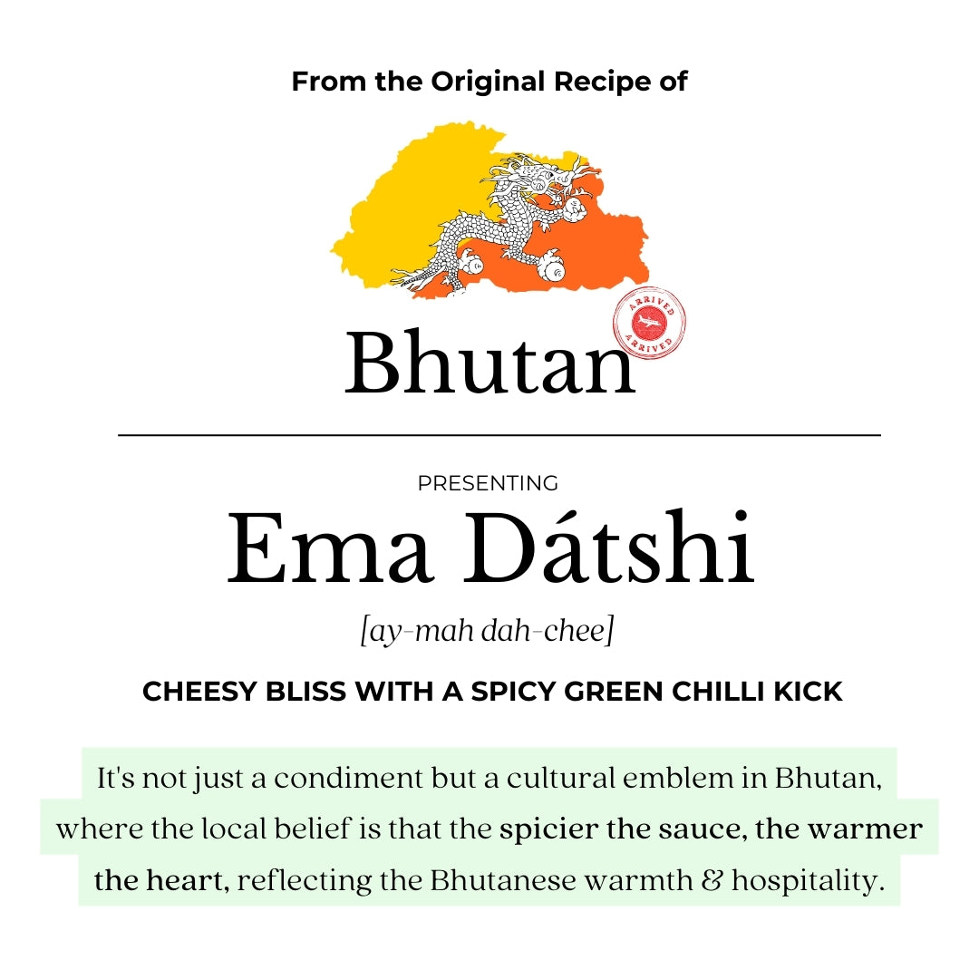 Bhutan’s Ema Datshi | Cheesy Spicy Dip | Ready-to-Eat